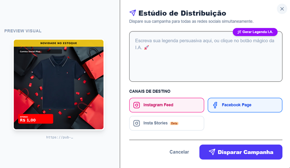 Campanha de Marketing Concluída