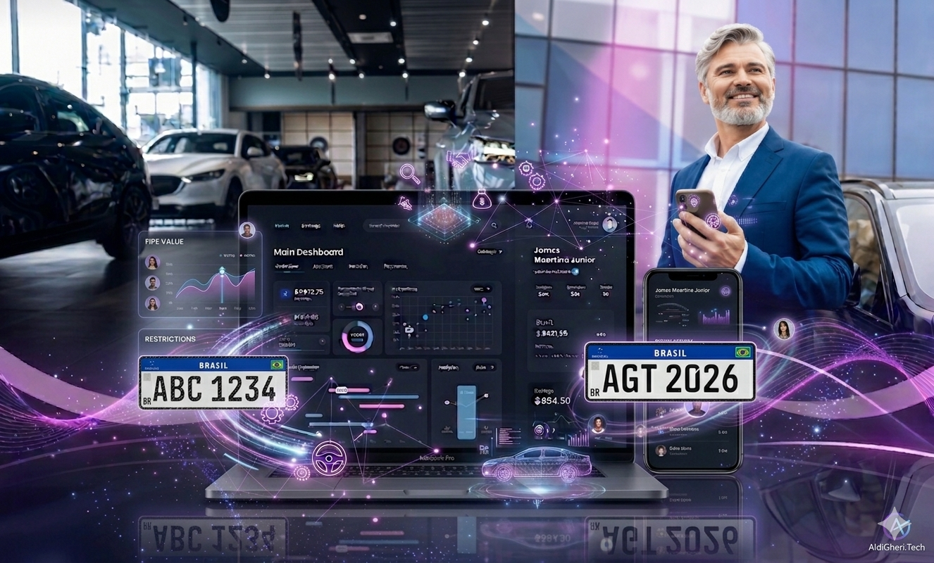 Aplicativo AGT Motors escaneando veículo